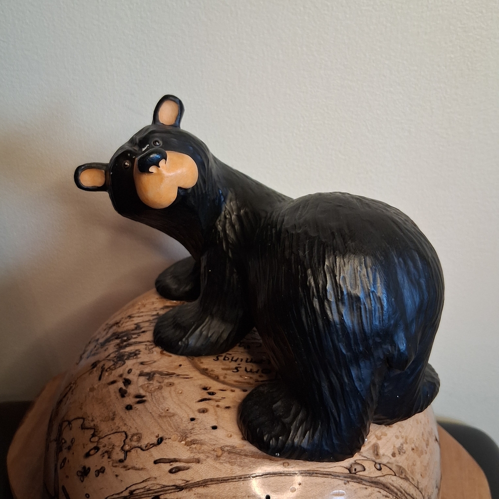 Charming Black Bear Figurine
